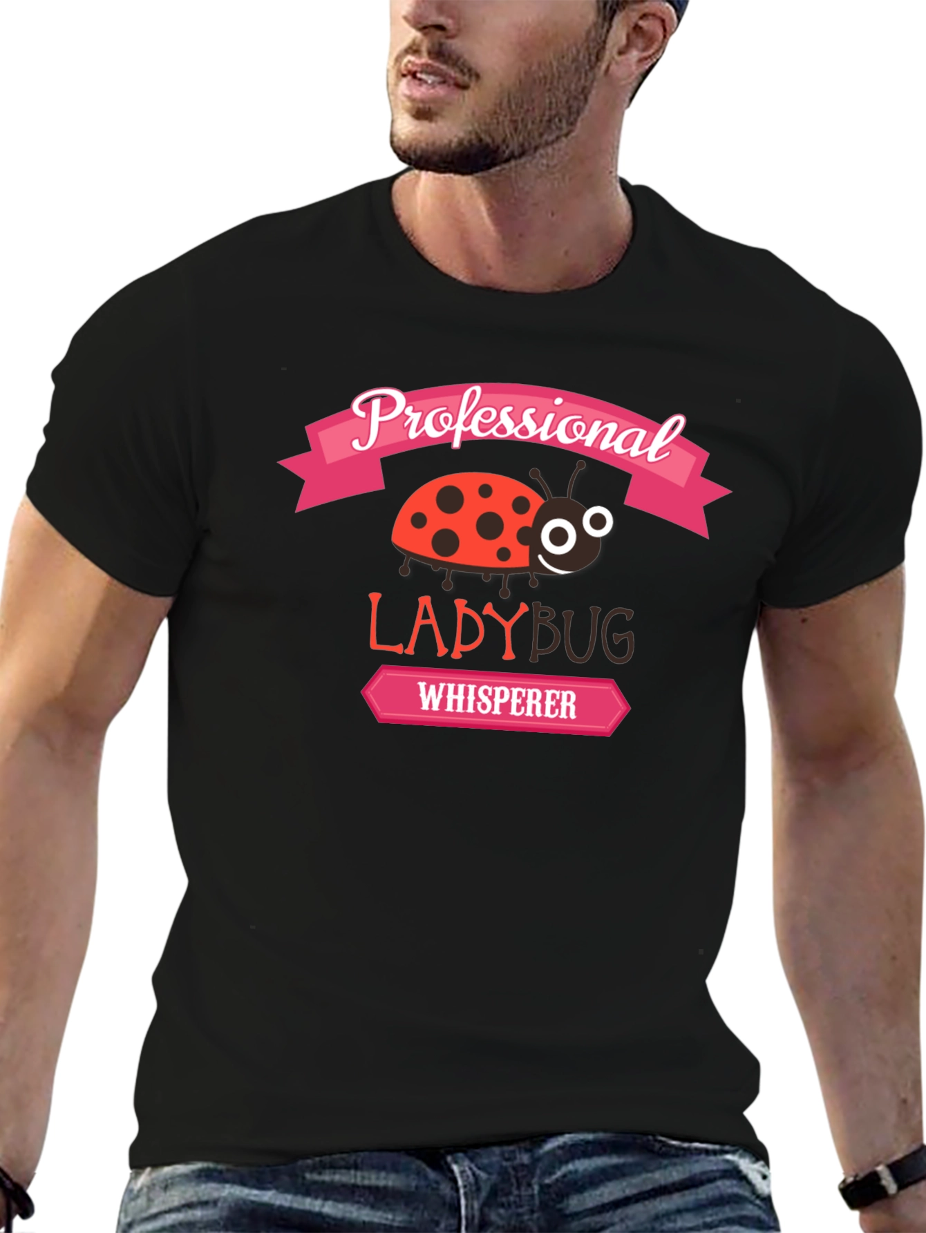 Professional Ladybug Whisperer Graphic T-Shirt