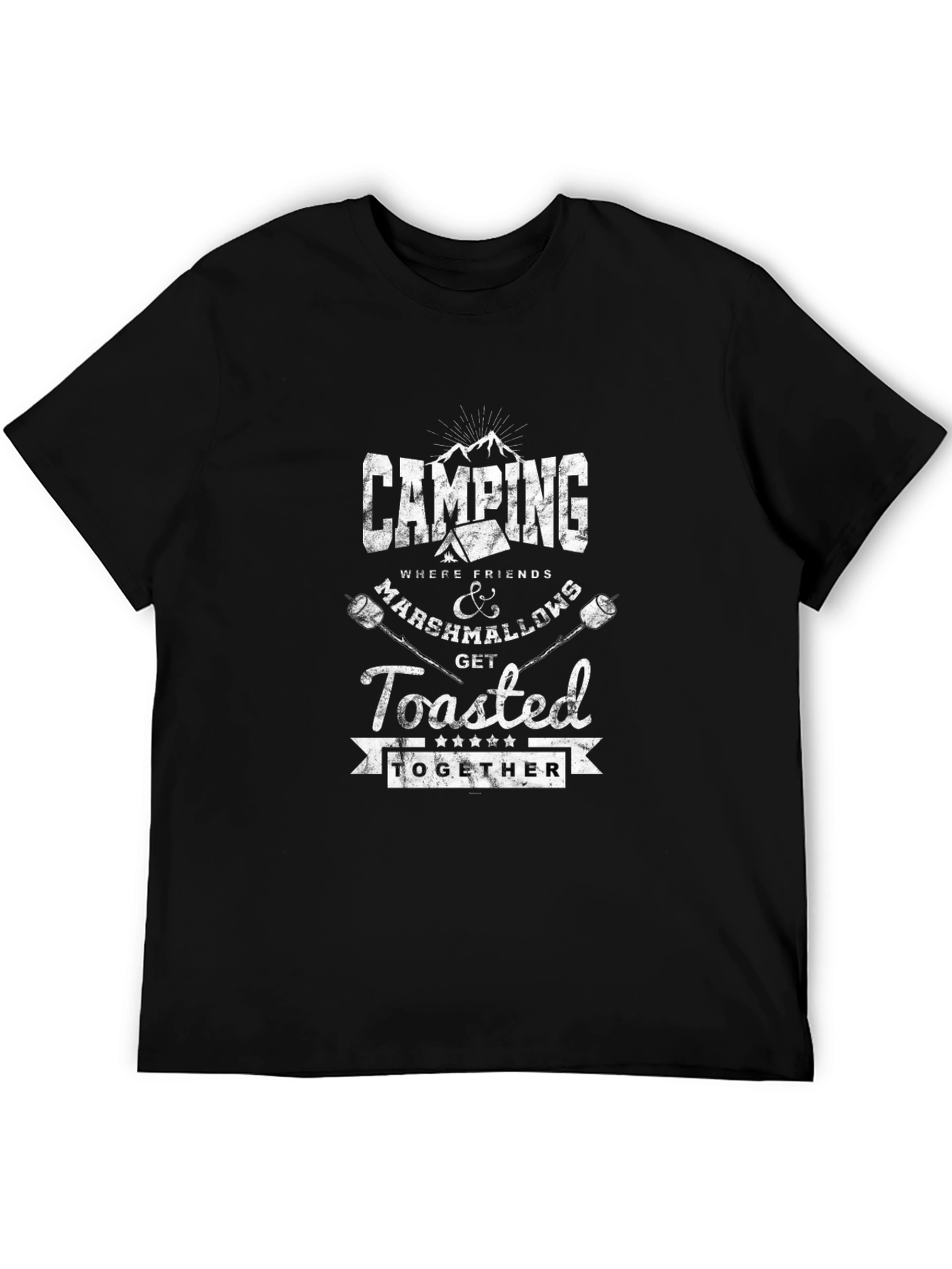 Camping Marshmallow Toasted Together Graphic T-Shirt
