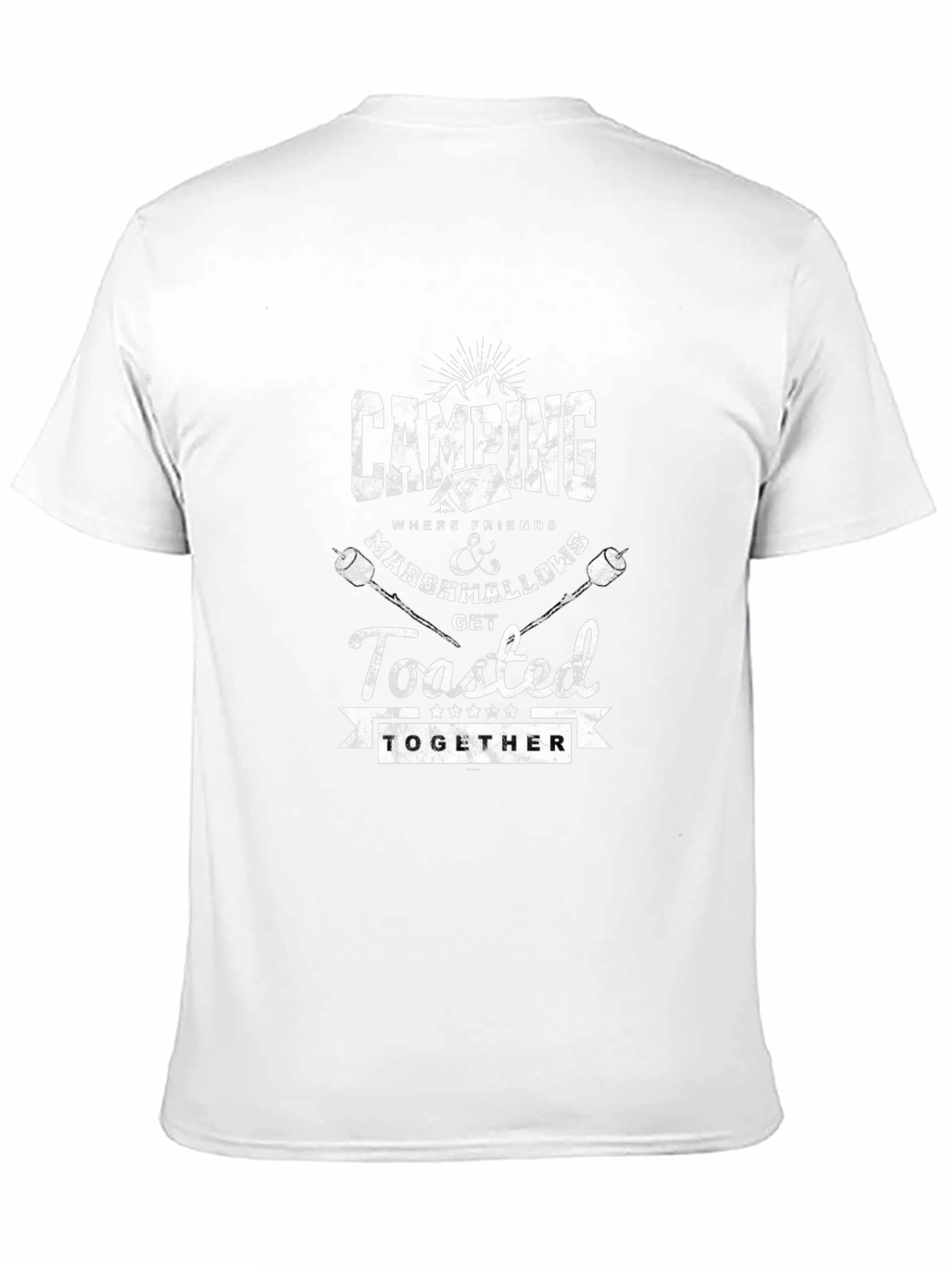 Camping Marshmallow Toasted Together Graphic T-Shirt