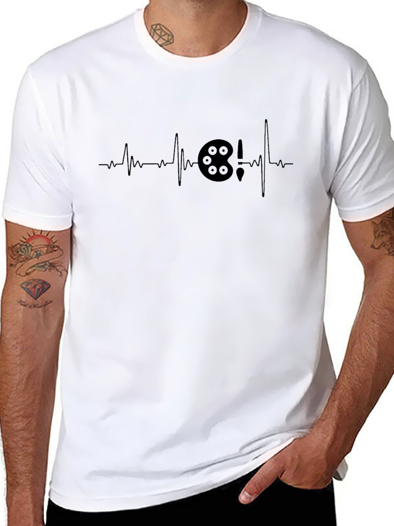 Artist Heartbeat T-Shirt - Painter Palette Tee