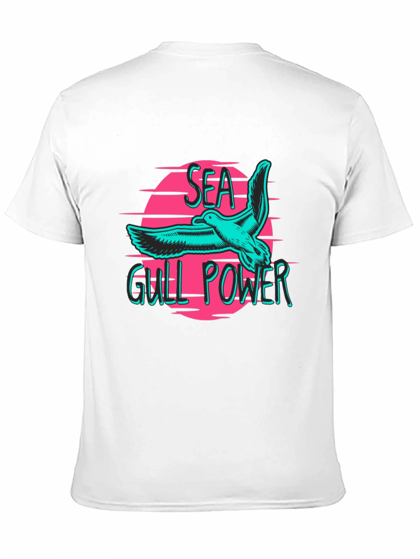 Seagull Power Graphic Tee - Retro Vibes