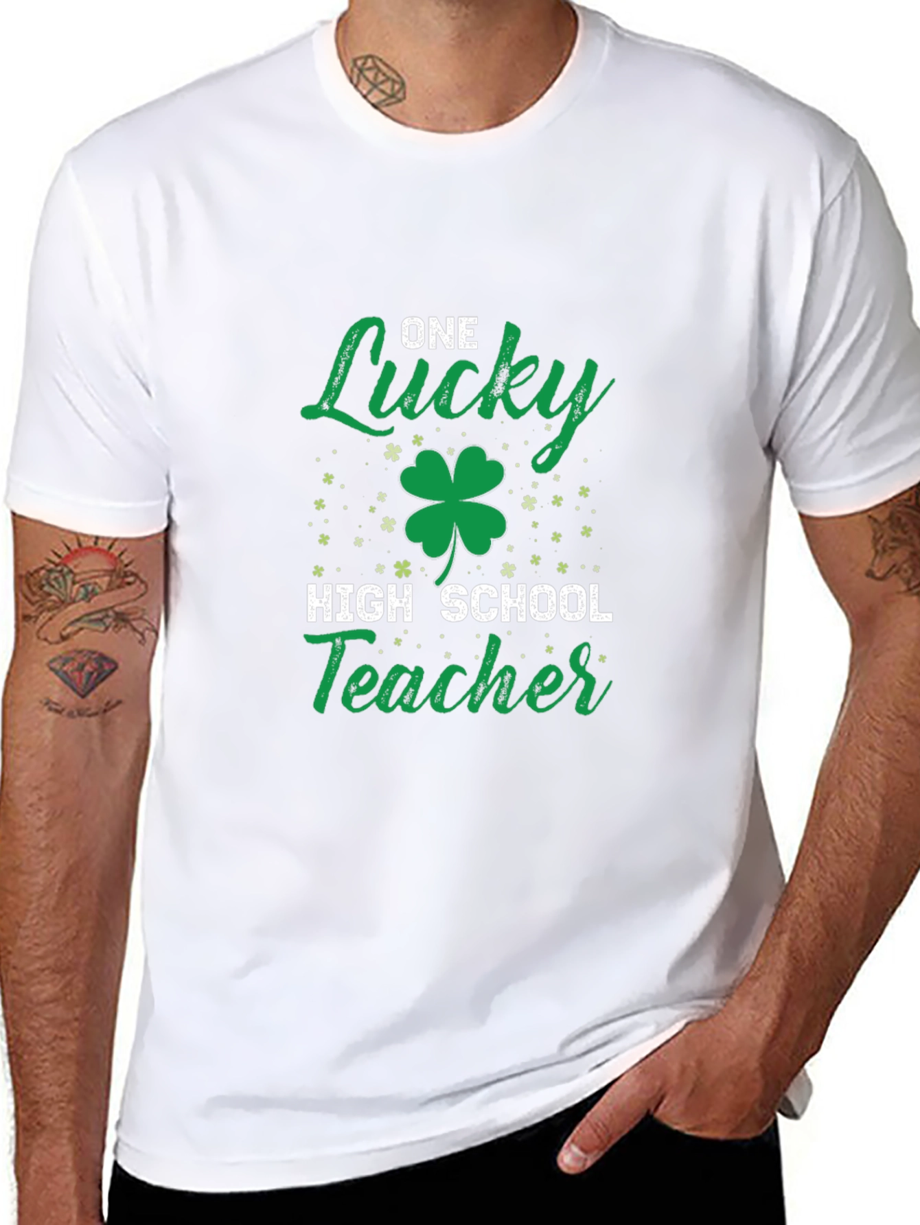 One Lucky High School Teacher St. Patricks Day T-Shirt