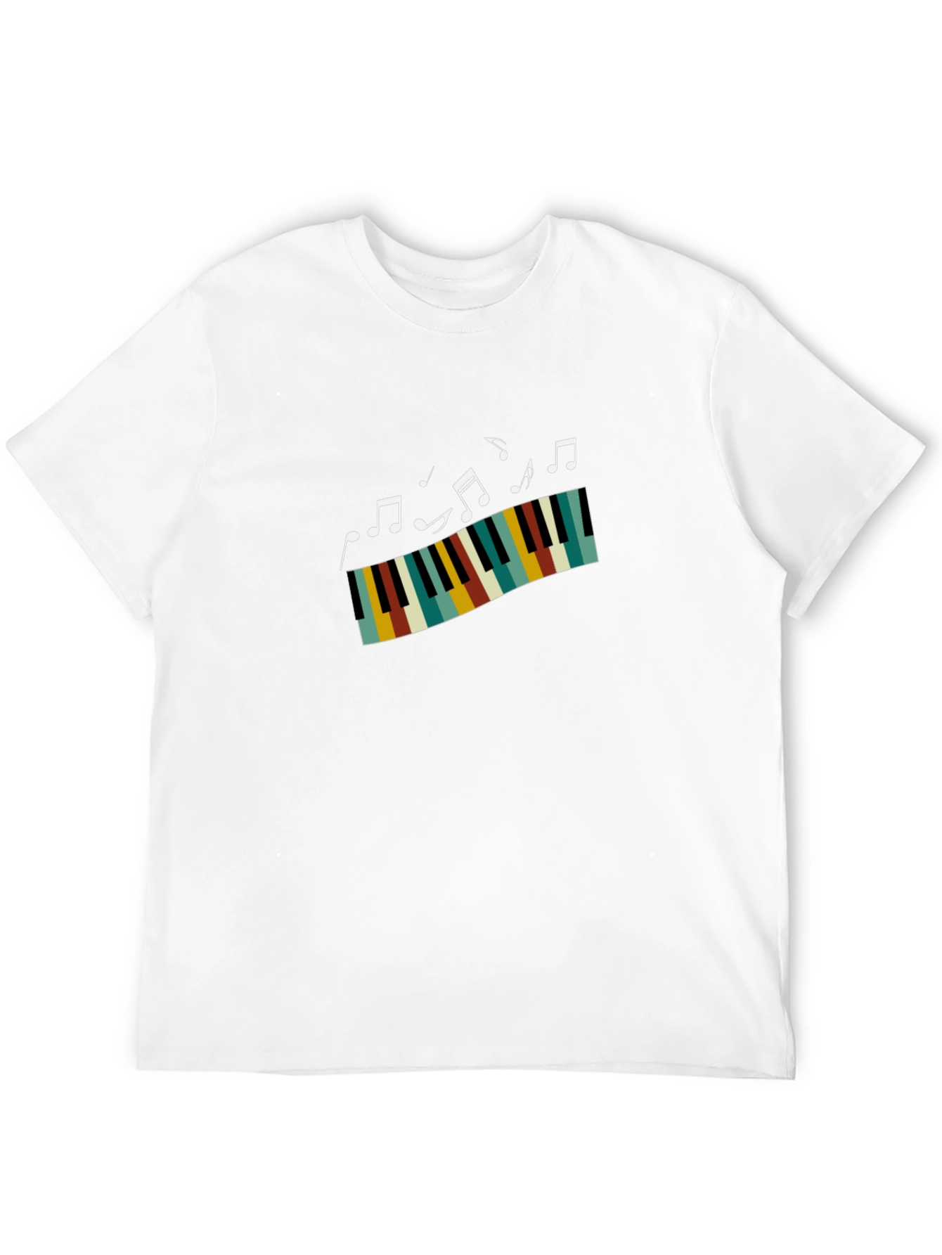 Musical Piano T-Shirt - Black
