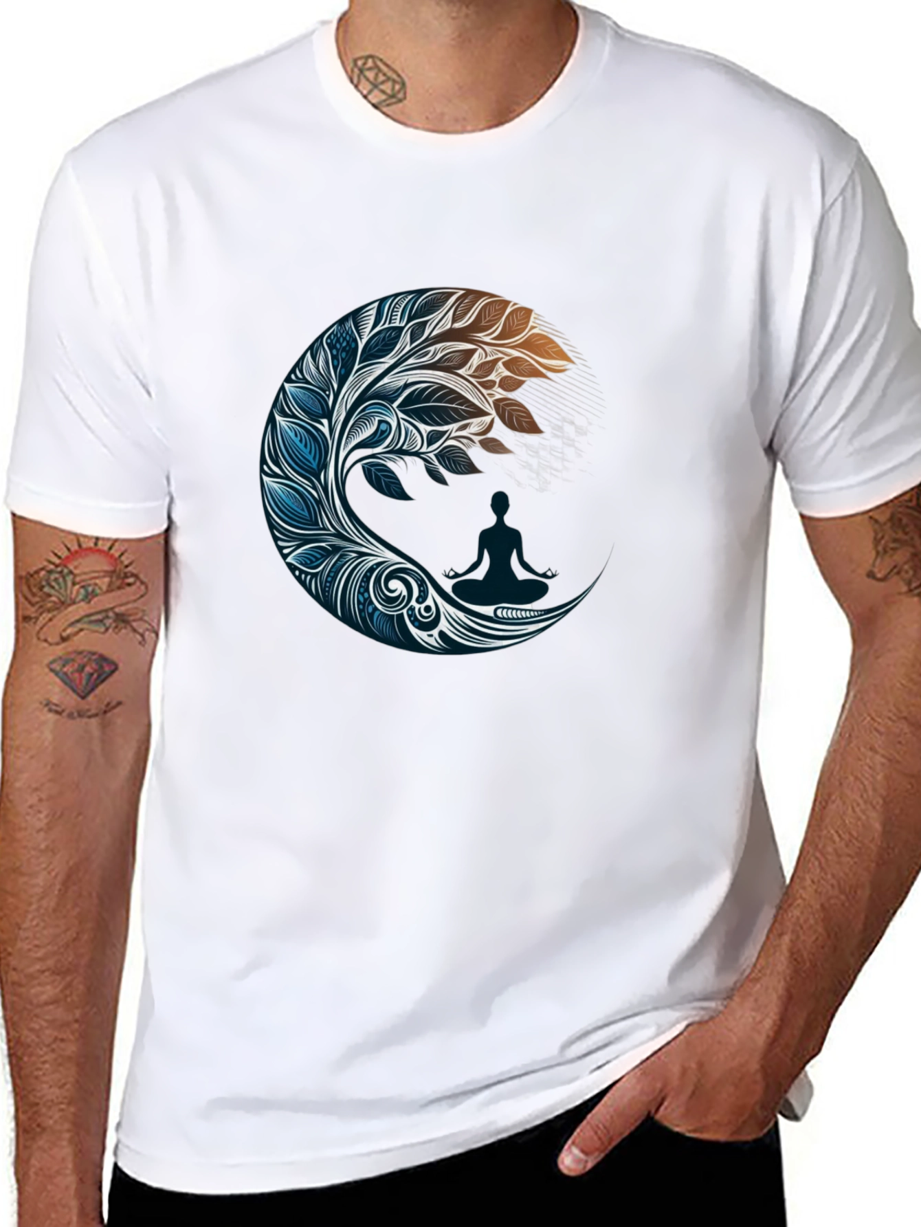 Zen Moon Graphic Tee - Stylish Comfort
