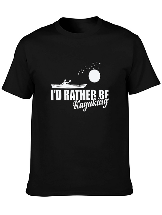 Kayak Lover T-Shirt - Id Rather Be Kayaking