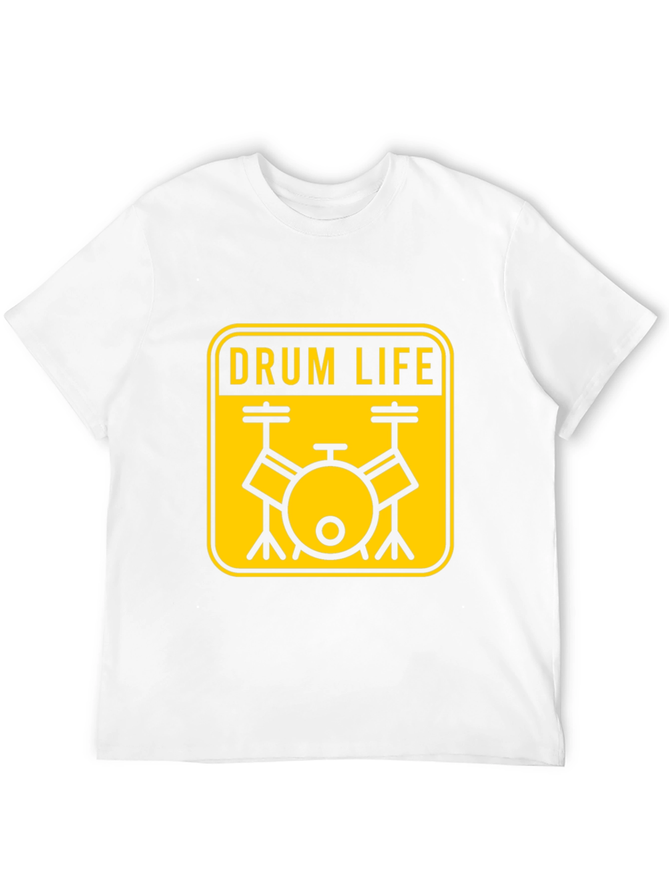 Drum Life Graphic T-Shirt - Black Crew Neck