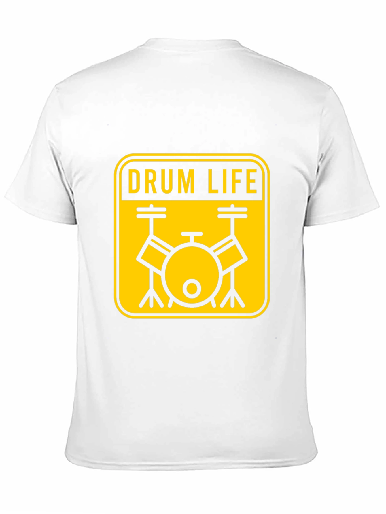 Drum Life Graphic T-Shirt - Black Crew Neck