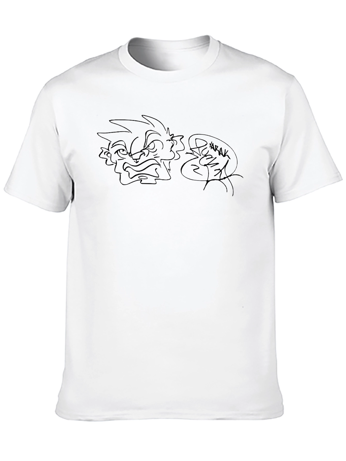 Graphic Tee - Abstract Angry Face