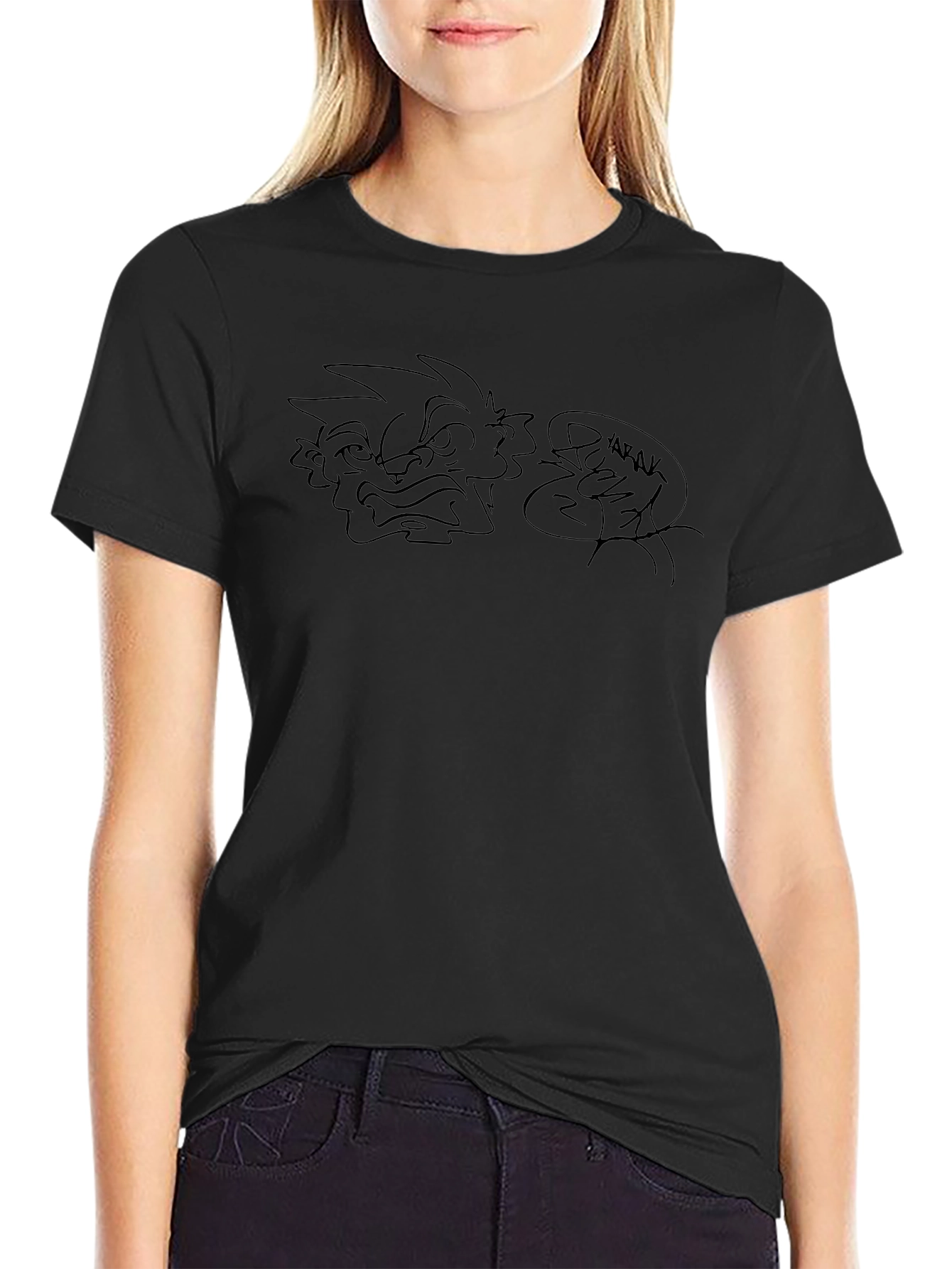 Graphic Tee - Abstract Angry Face