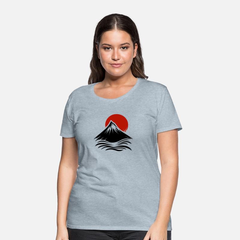 Japan Mountain red sun sunrising2