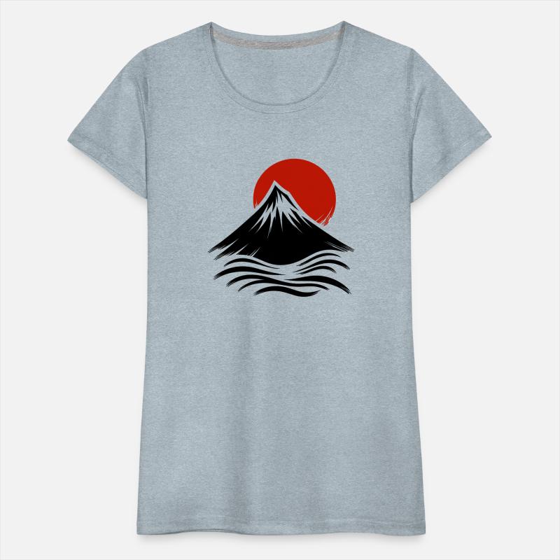 Japan Mountain red sun sunrising2