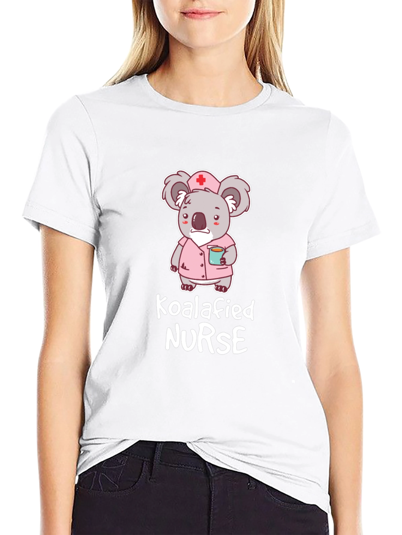 Koalafied Nurse Graphic T-Shirt - Cute Koala Design