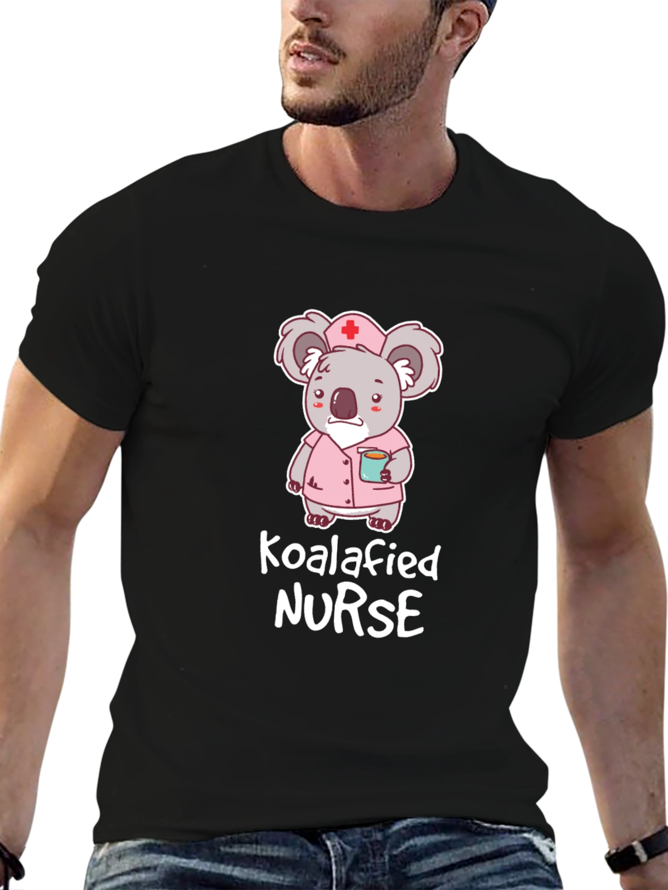 Koalafied Nurse Graphic T-Shirt - Cute Koala Design