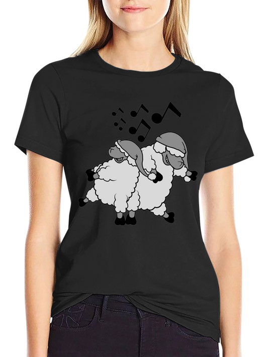Dancing Sheep T-Shirt - Music & Holiday Cheer