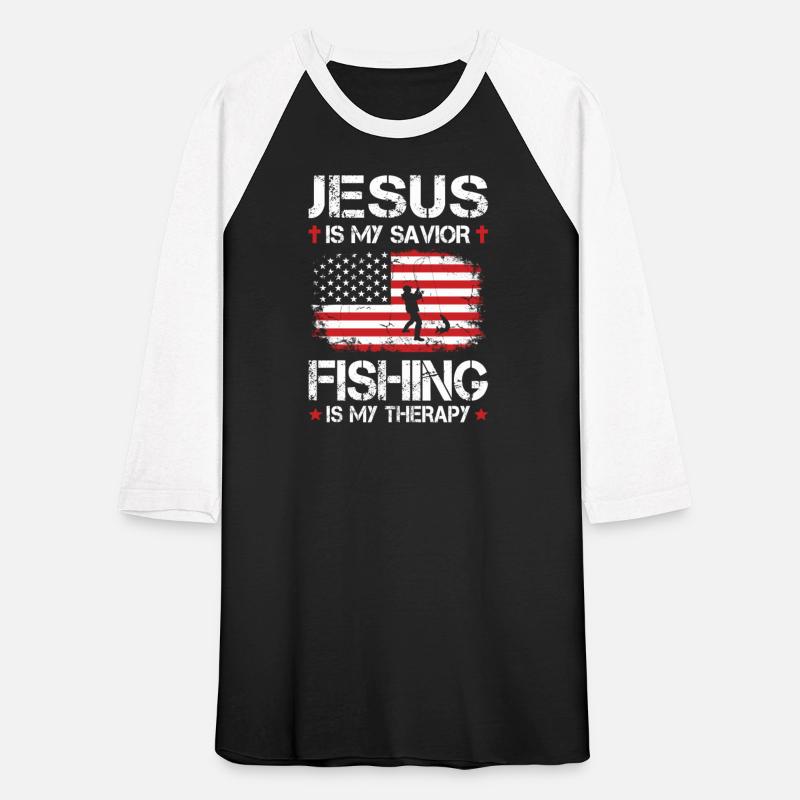 Jesus Is My Savior Fishing Is My Therapy