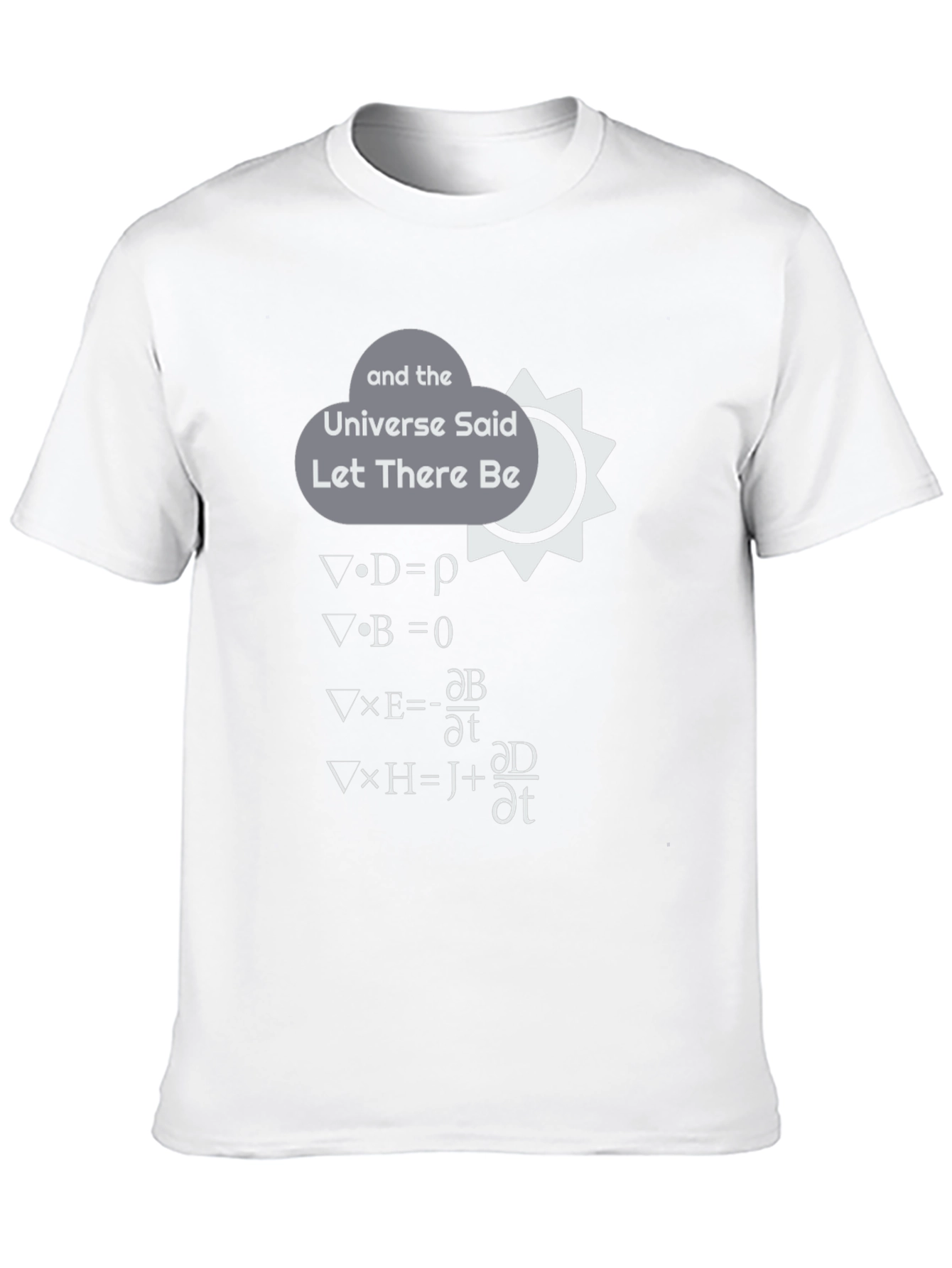 Maxwell Equations T-Shirt: Let There Be Light!