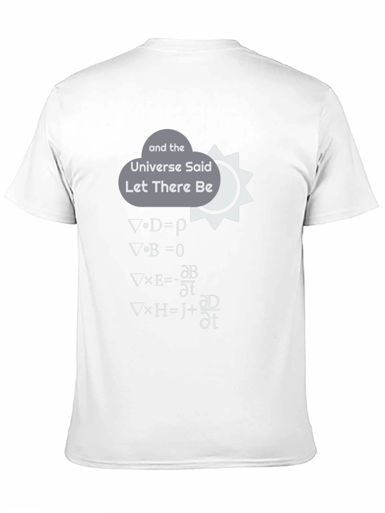 Maxwell Equations T-Shirt: Let There Be Light!