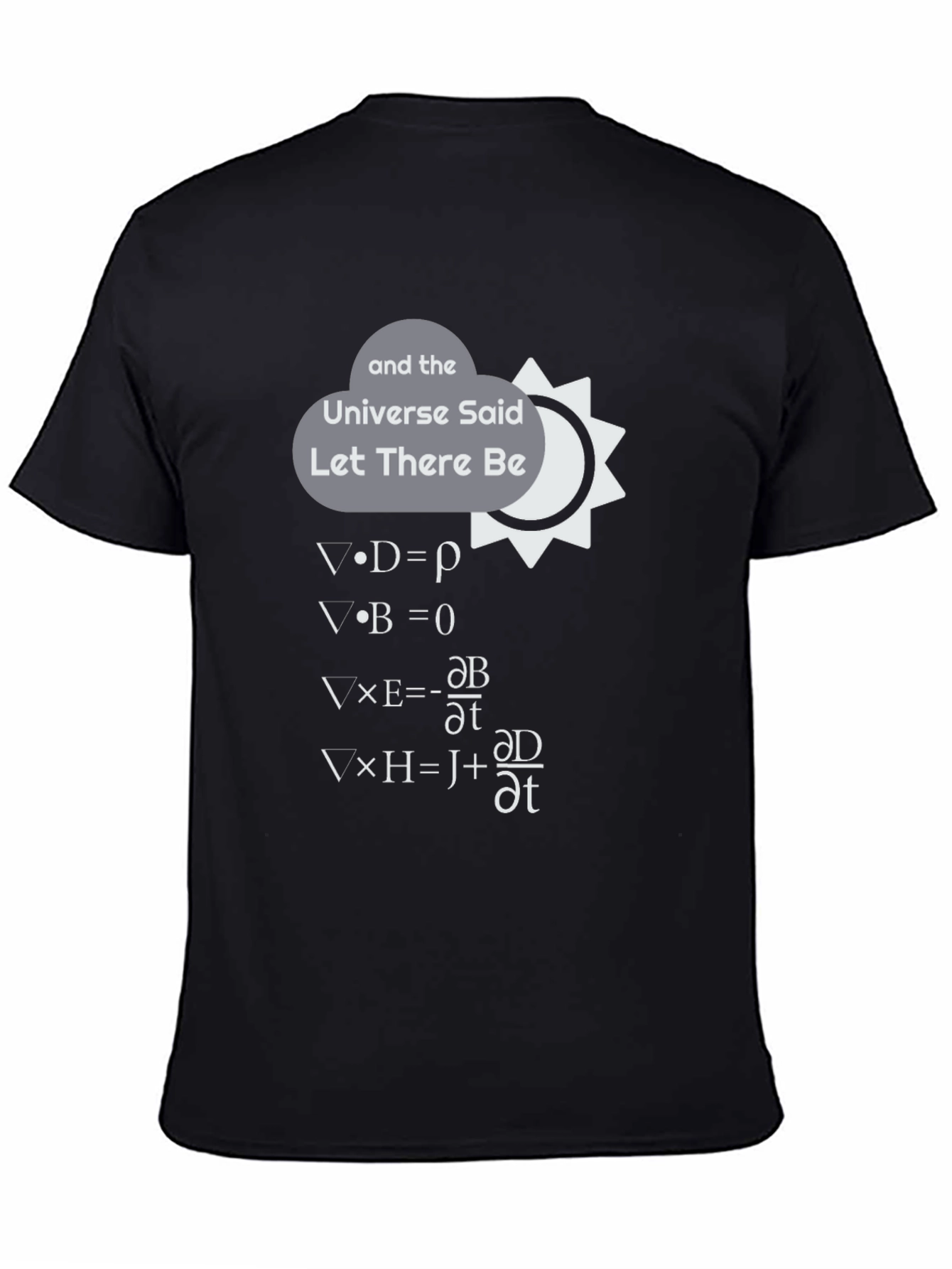 Maxwell Equations T-Shirt: Let There Be Light!