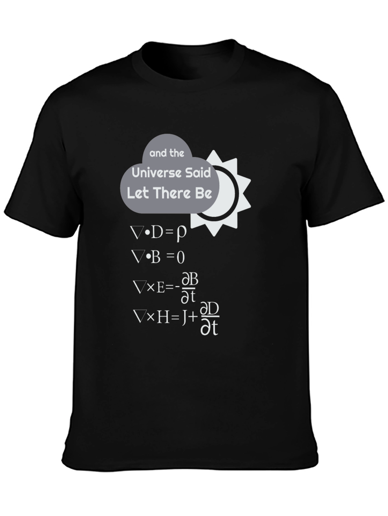 Maxwell Equations T-Shirt: Let There Be Light!
