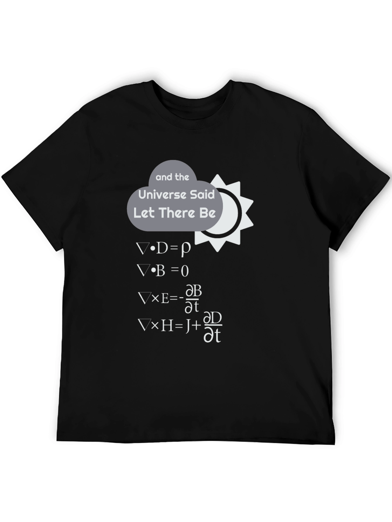 Maxwell Equations T-Shirt: Let There Be Light!