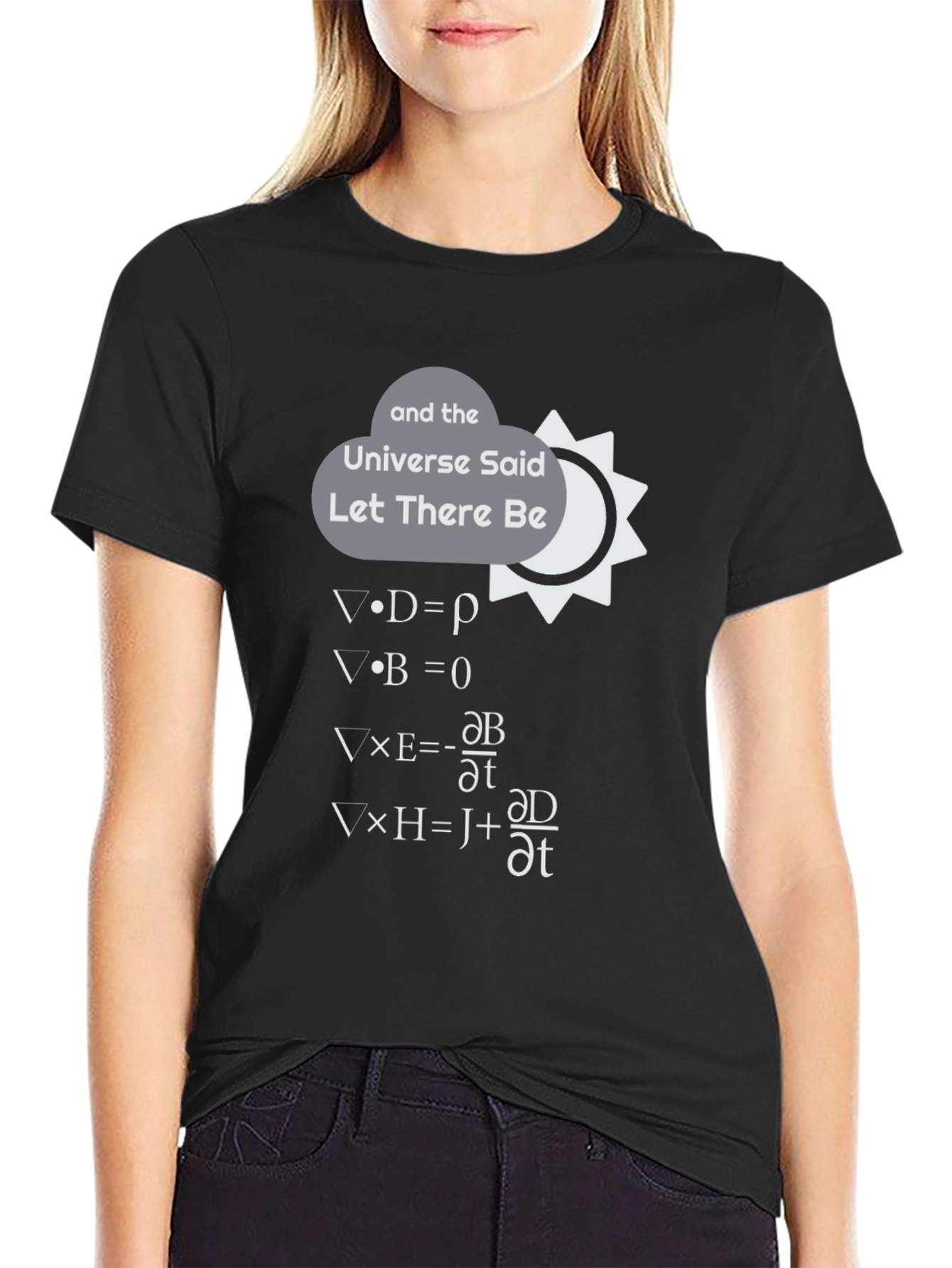 Maxwell Equations T-Shirt: Let There Be Light!