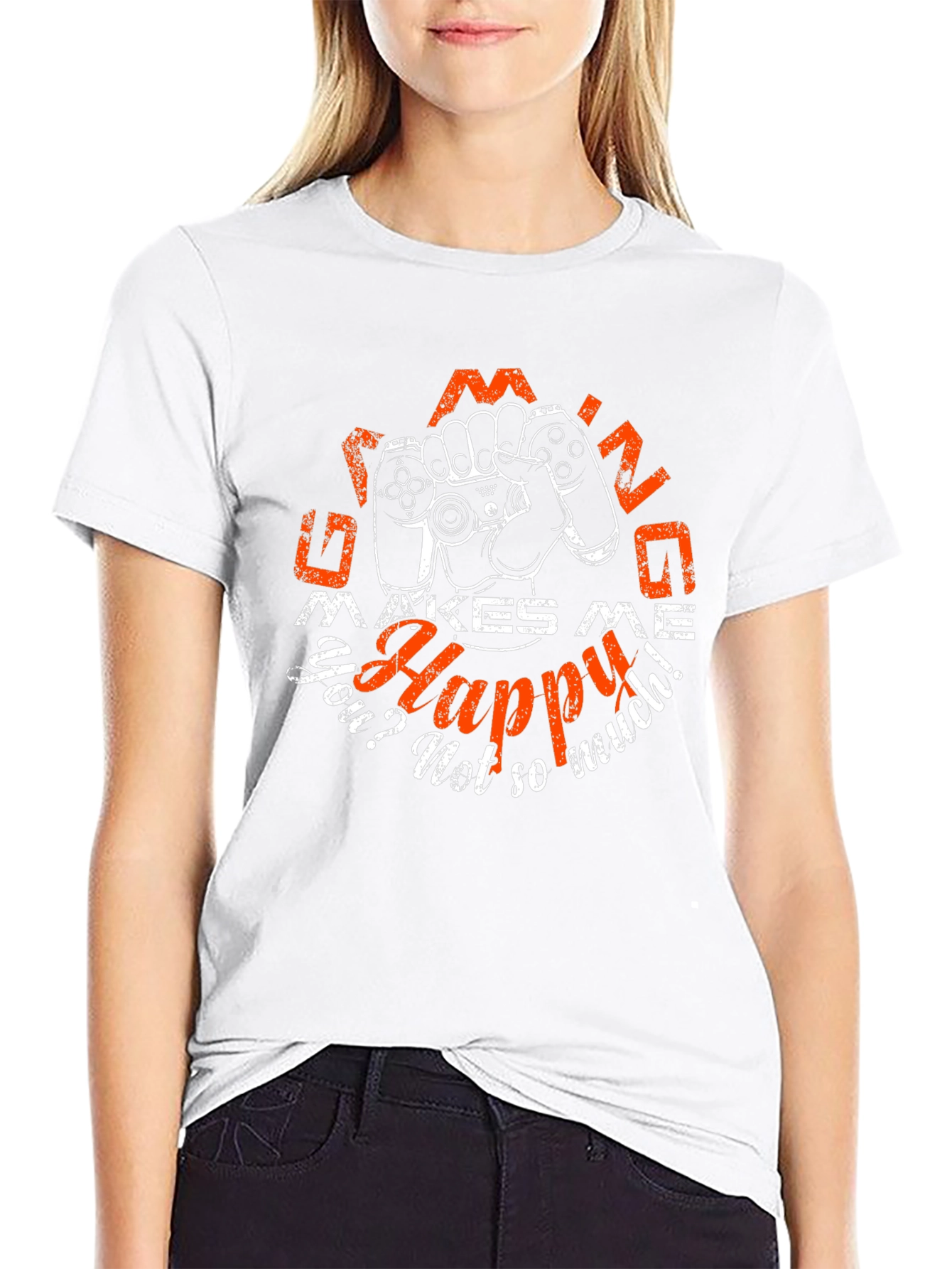 Gaming Makes Me Happy T-Shirt Gamer Tee