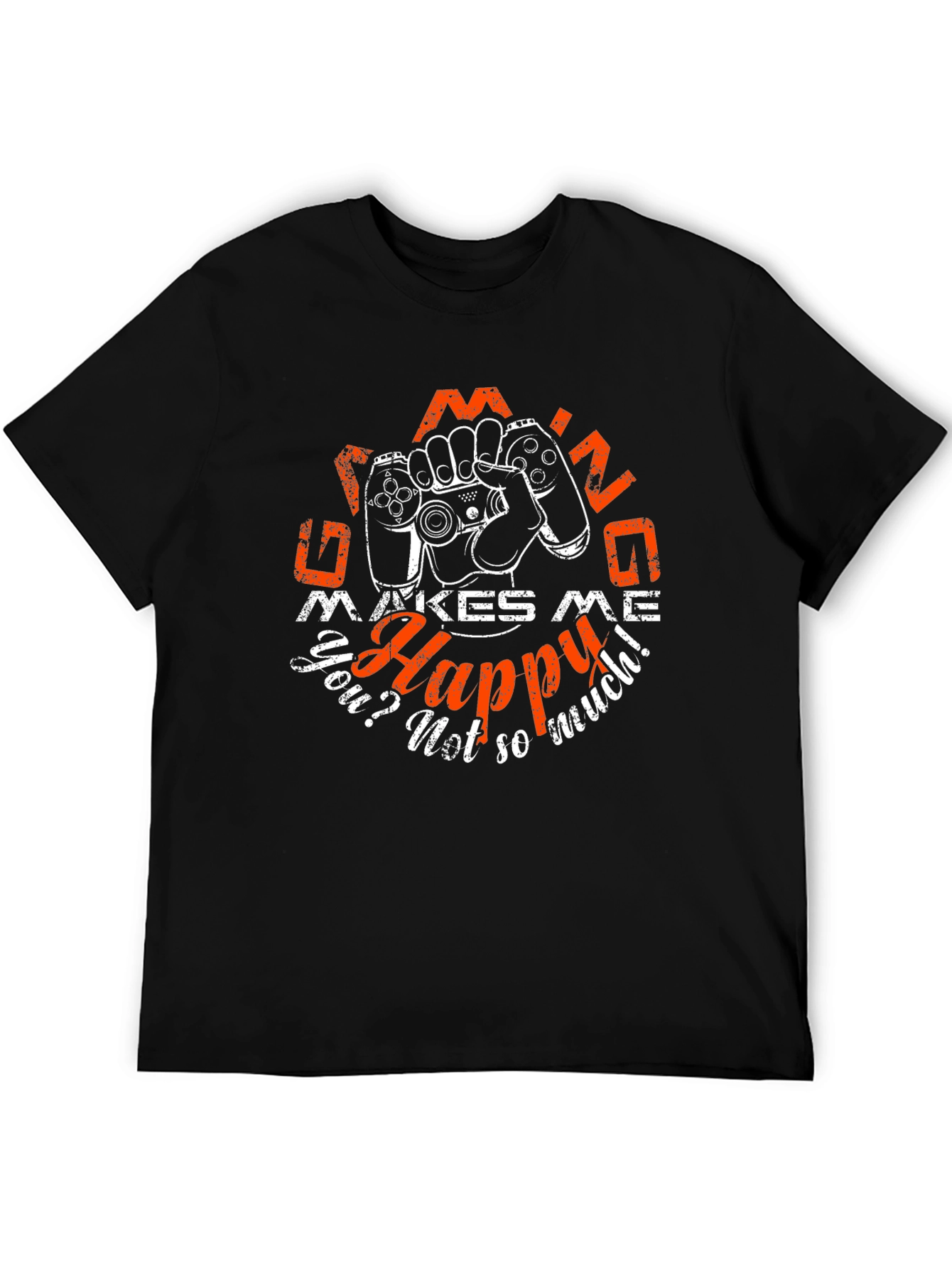 Gaming Makes Me Happy T-Shirt Gamer Tee