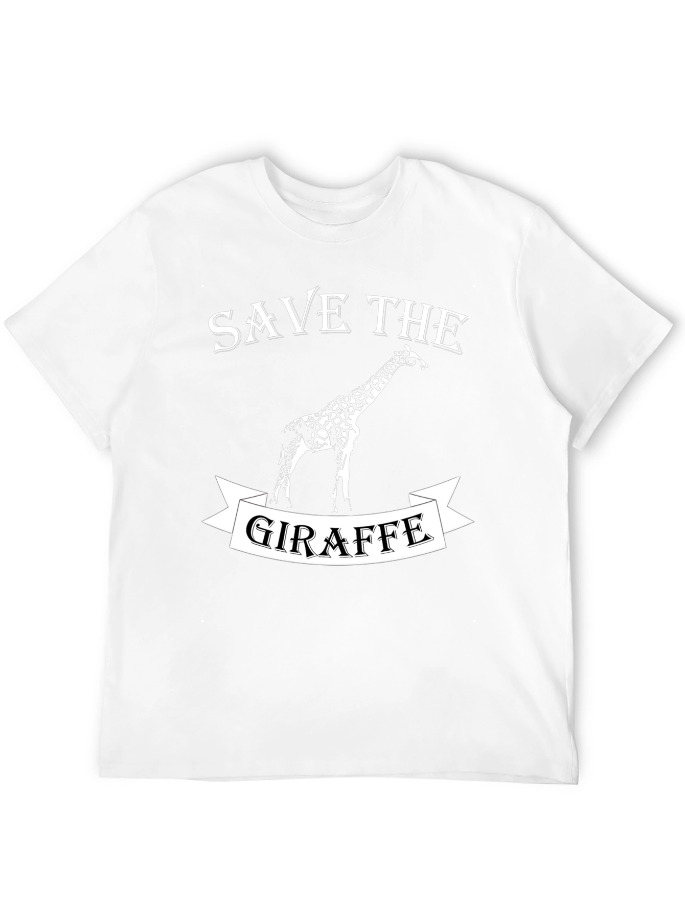 Save the Giraffe Graphic Tee - Animal Lover Shirt