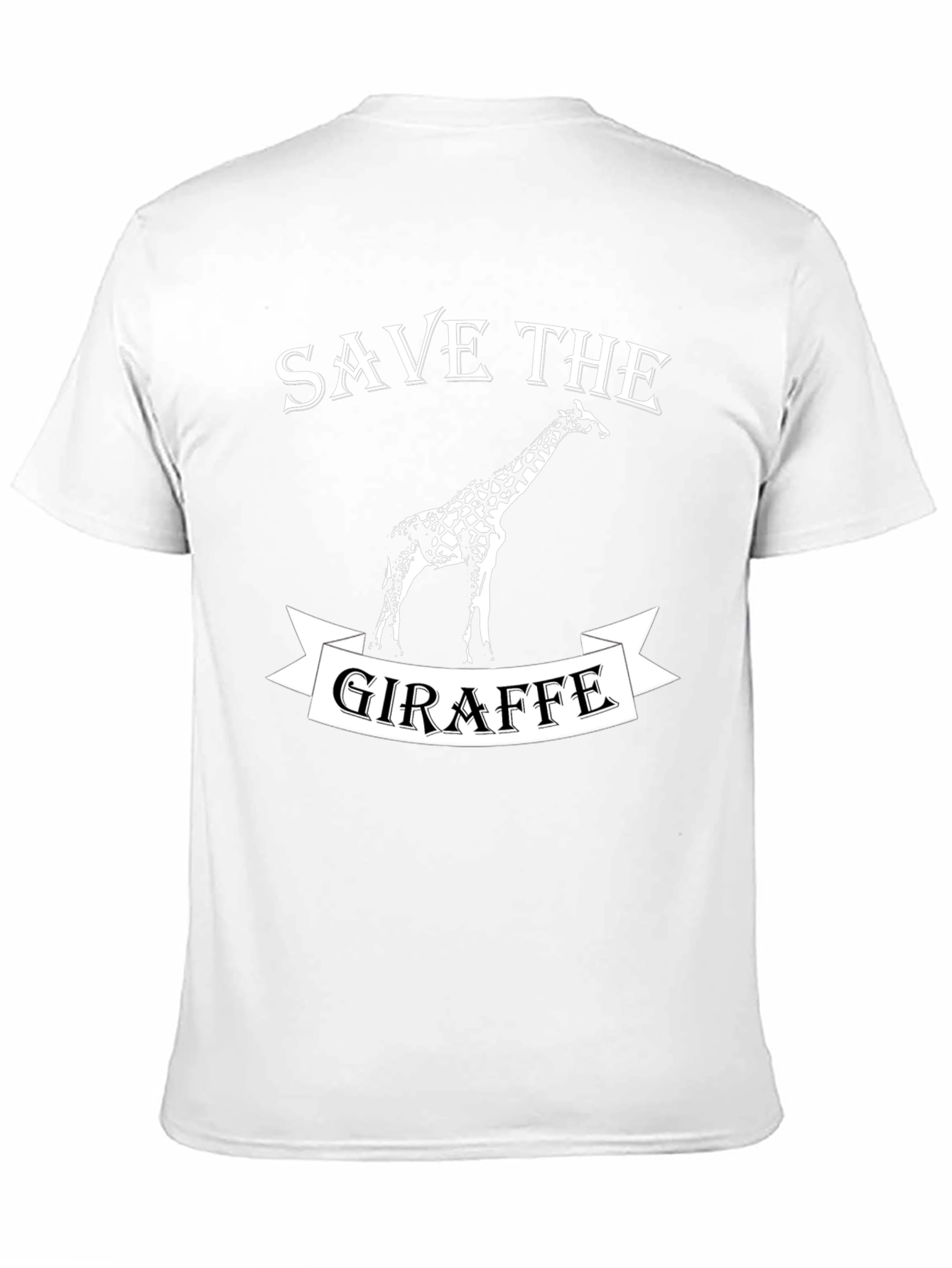 Save the Giraffe Graphic Tee - Animal Lover Shirt