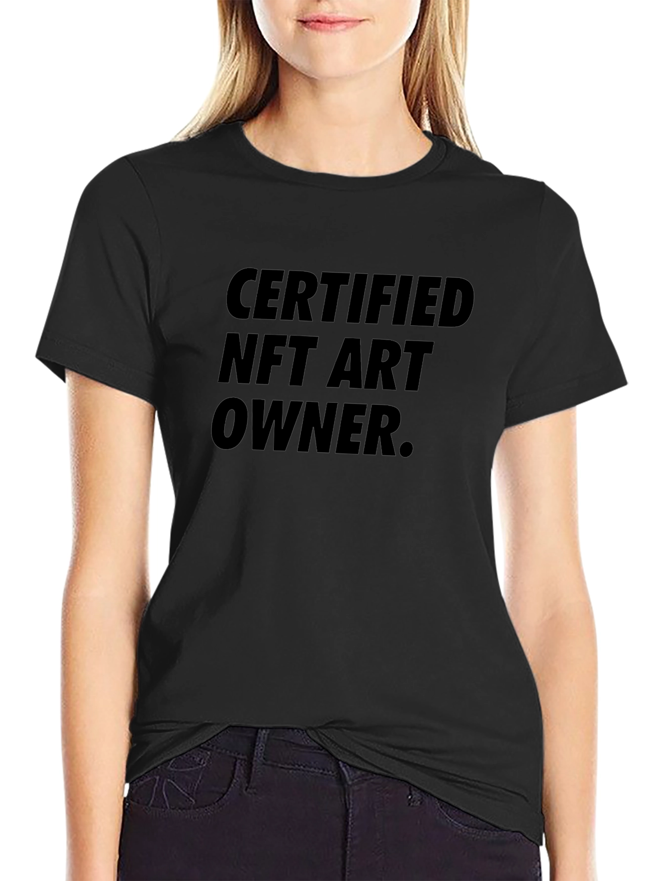 Certified NFT Art Owner Black Graphic Tee