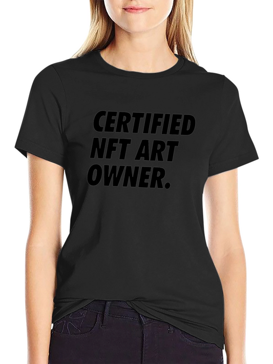 Certified NFT Art Owner Black Graphic Tee