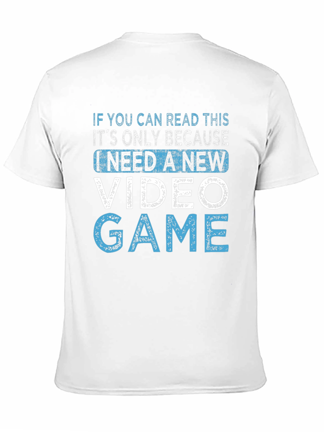 New Video Game Black Cotton Tee