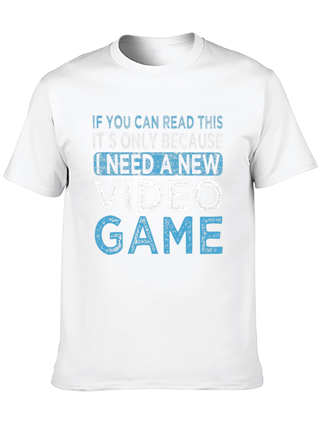 New Video Game Black Cotton Tee
