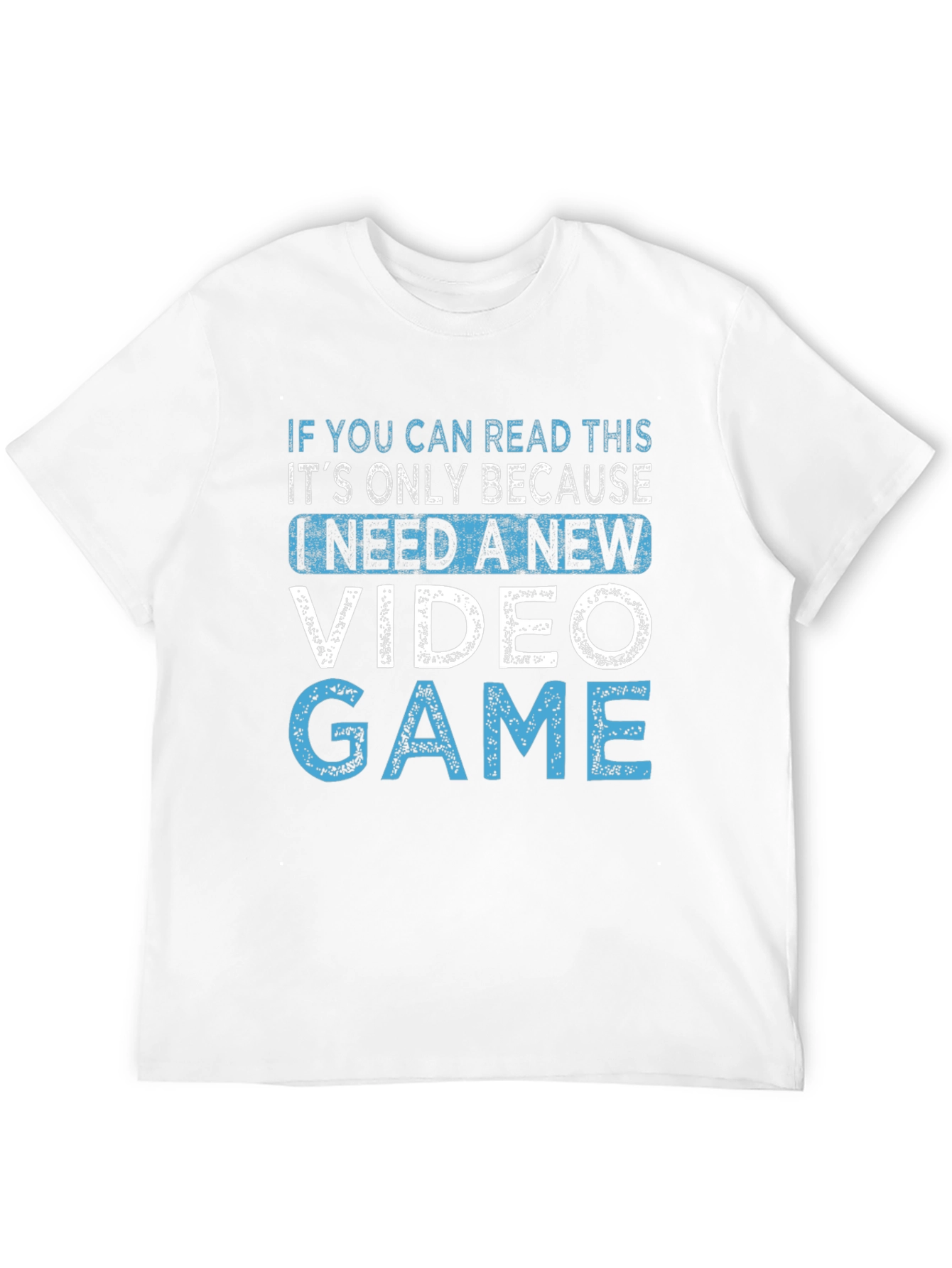 New Video Game Black Cotton Tee