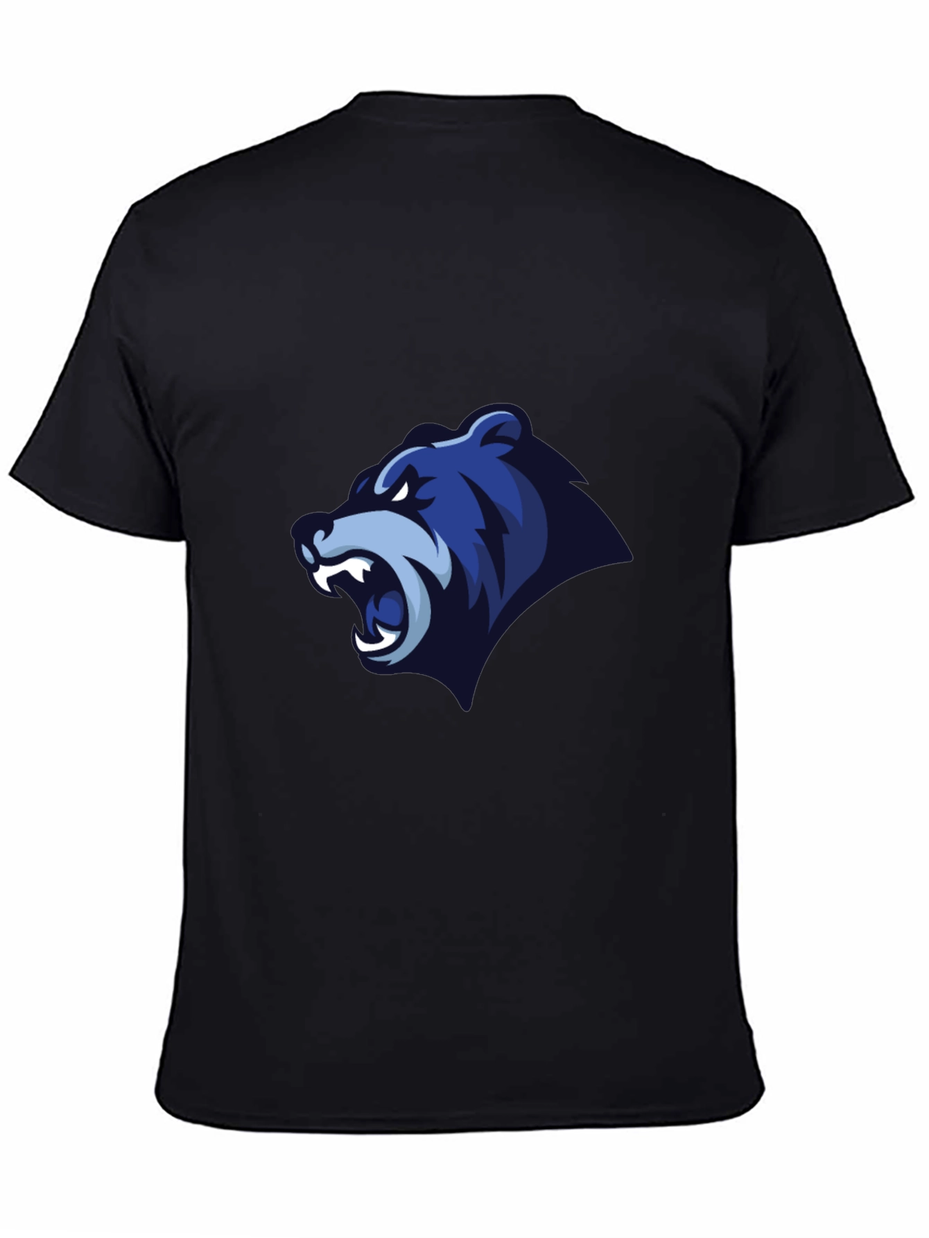 Mens Black T-Shirt - Bear Graphic Tee