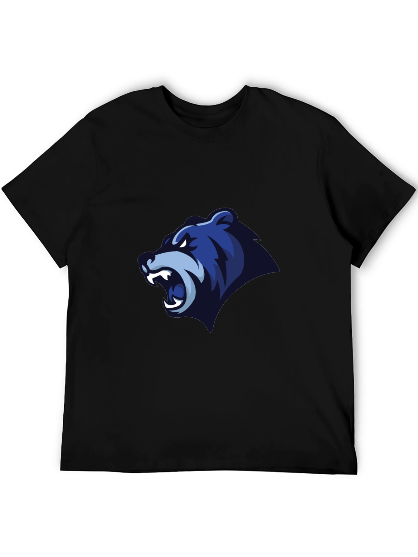 Mens Black T-Shirt - Bear Graphic Tee