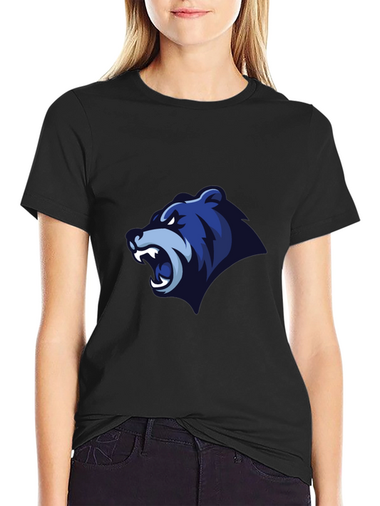 Mens Black T-Shirt - Bear Graphic Tee