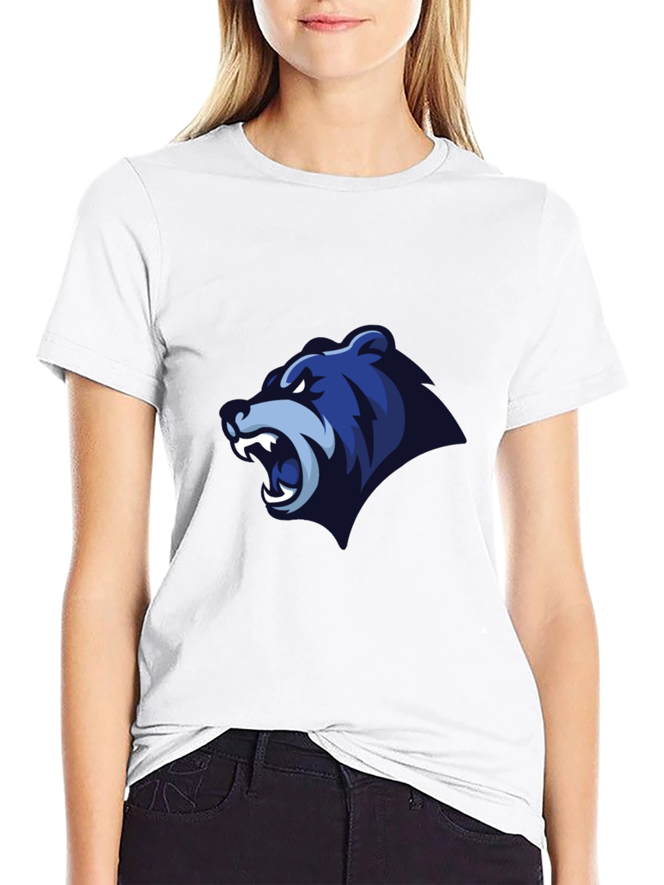 Mens Black T-Shirt - Bear Graphic Tee