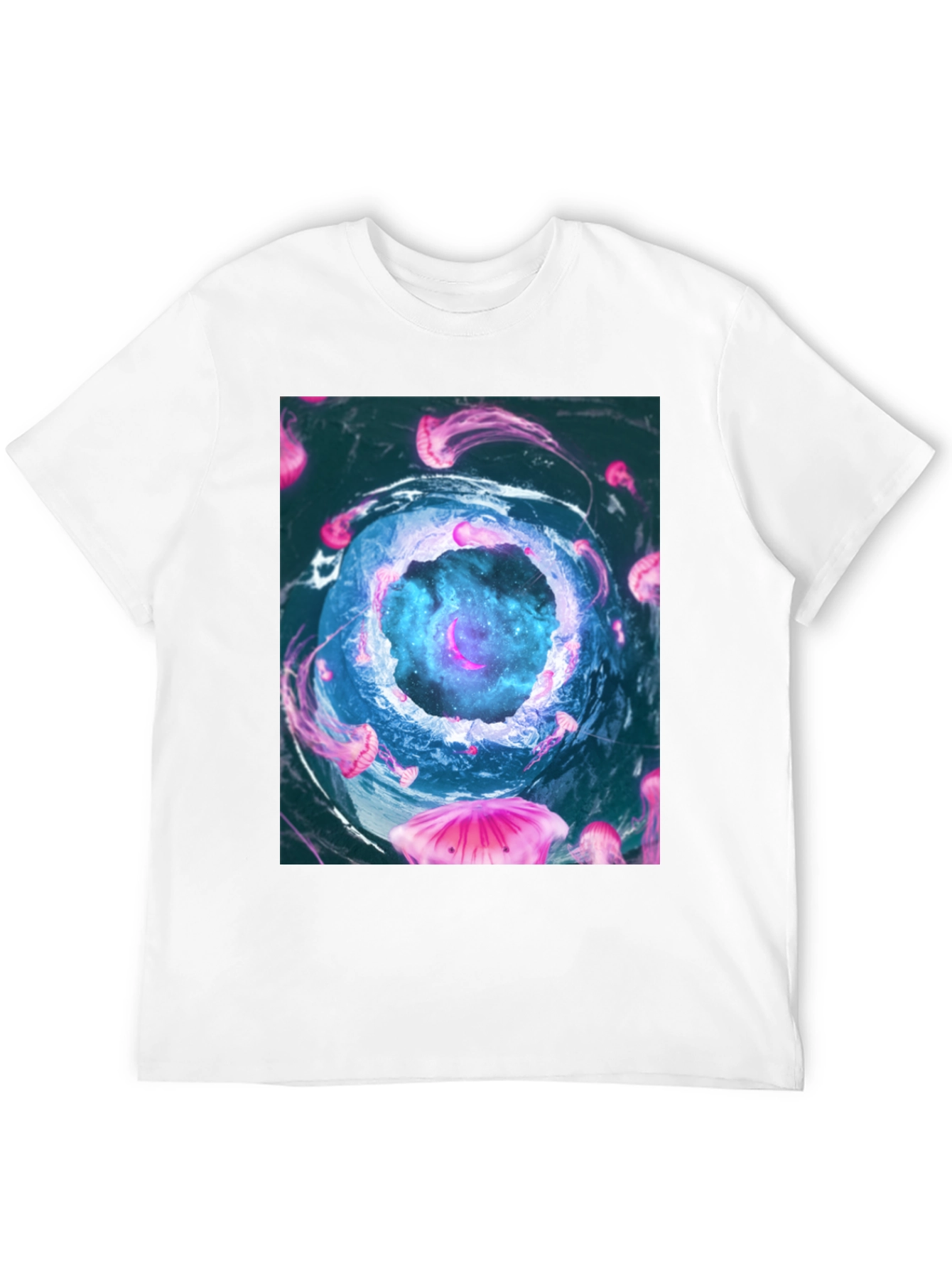 Jellyfish Galaxy Black T-Shirt