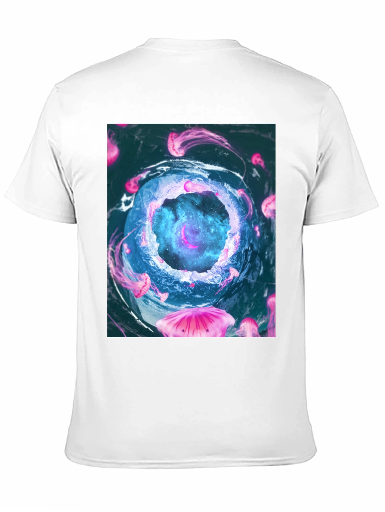 Jellyfish Galaxy Black T-Shirt