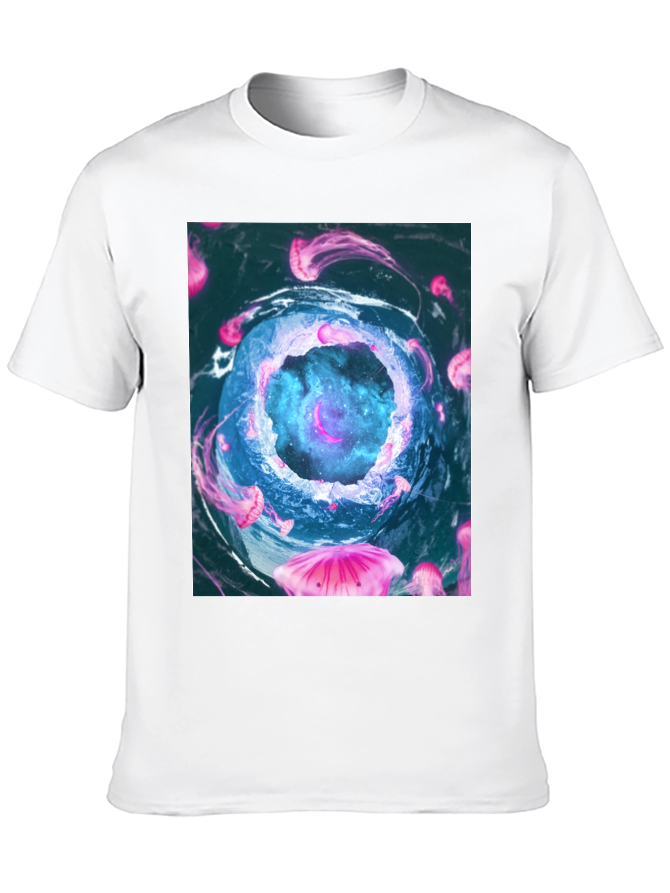 Jellyfish Galaxy Black T-Shirt