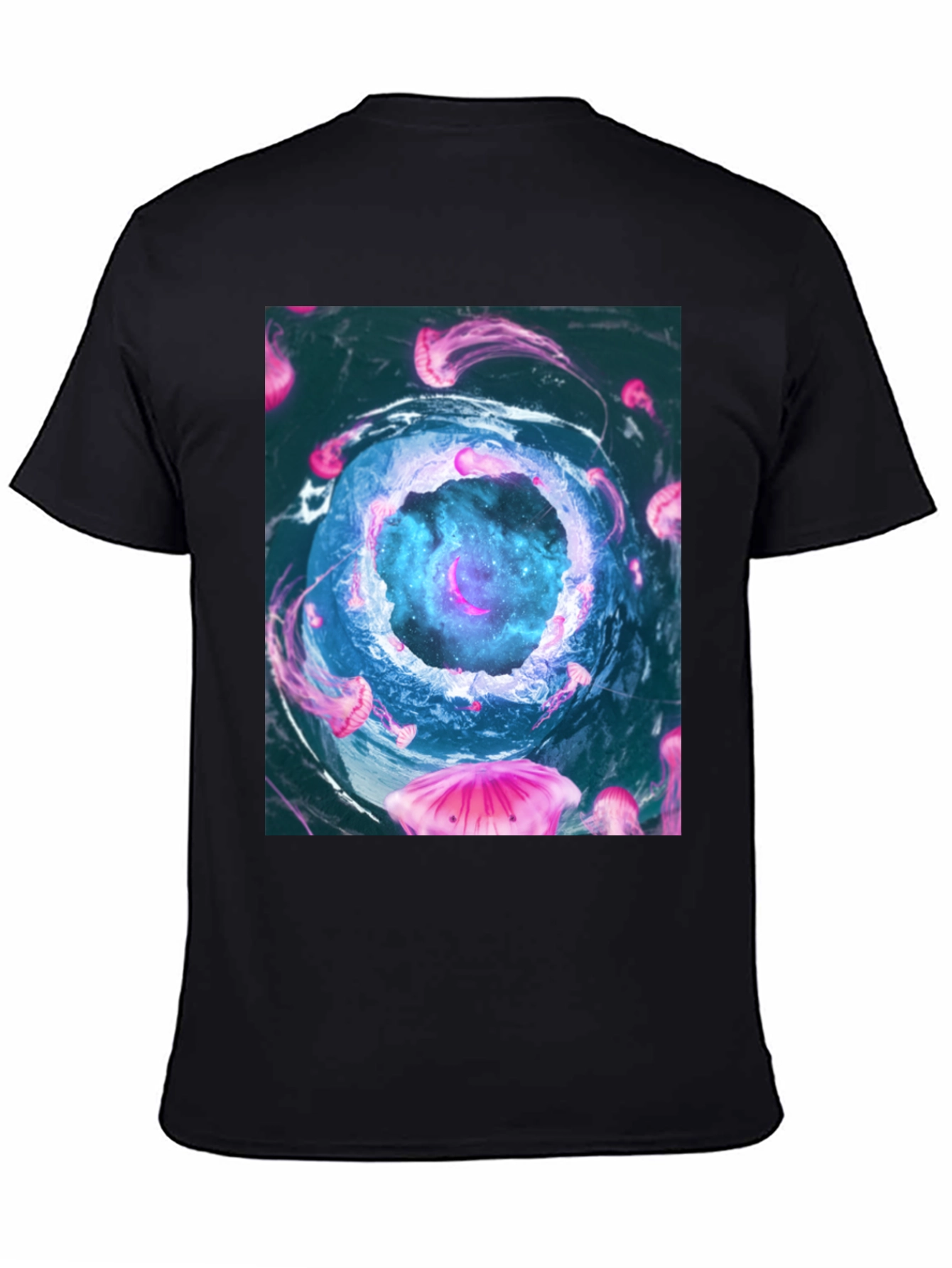 Jellyfish Galaxy Black T-Shirt