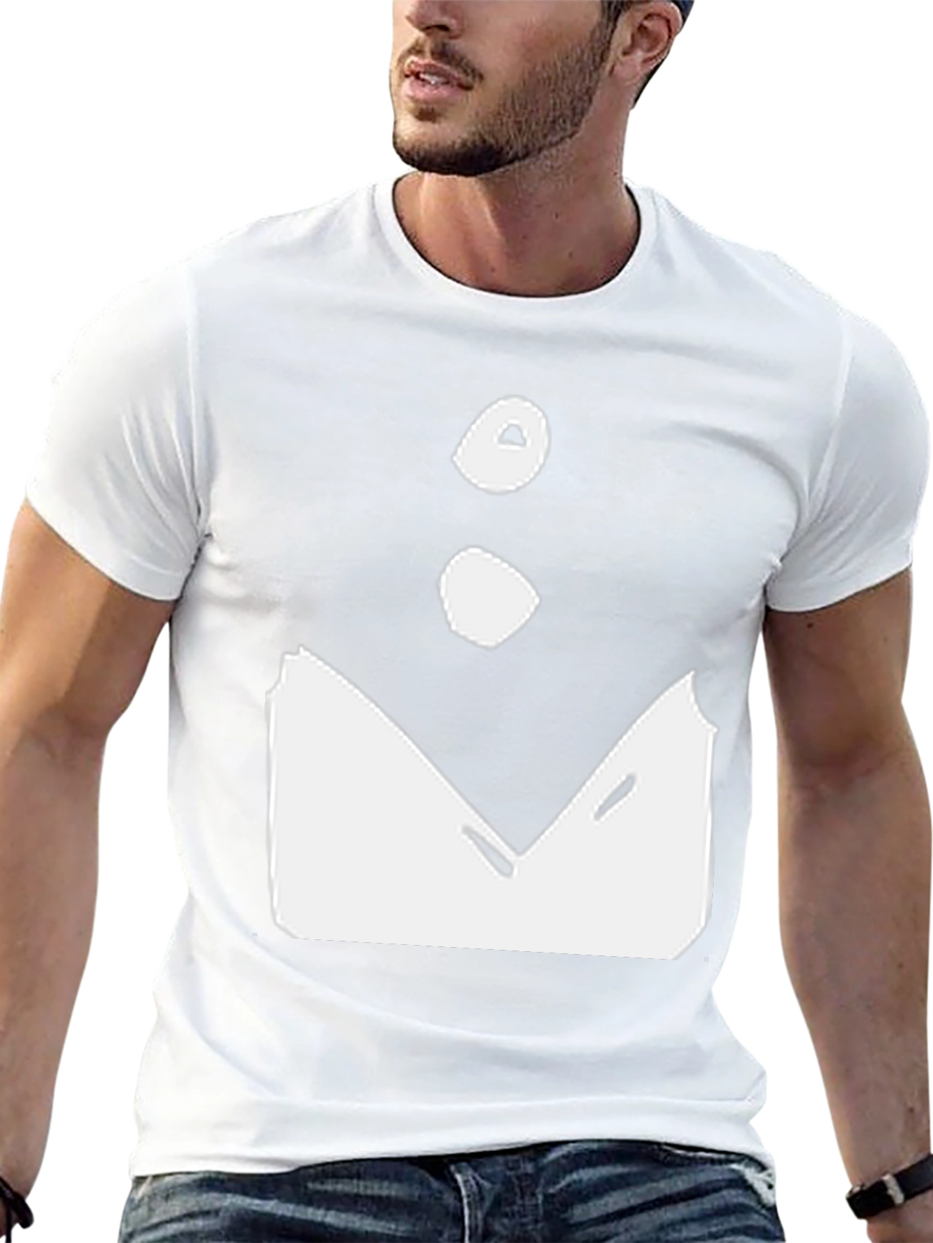Tuxedo Graphic Tee - Stylish Black Cotton Blend T-Shirt