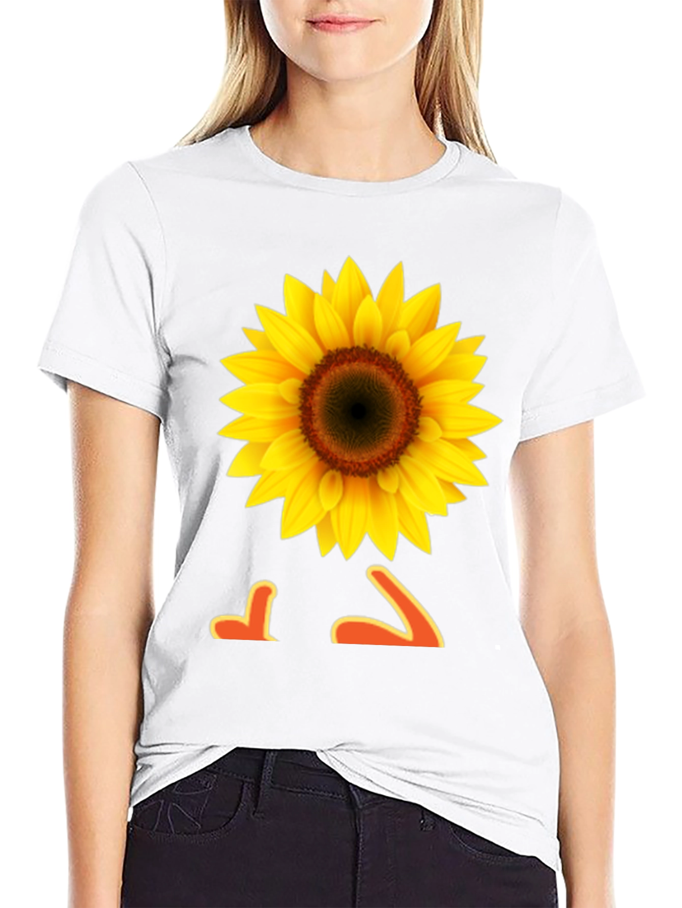 Sunflower Graphic Tee -  Black T-Shirt