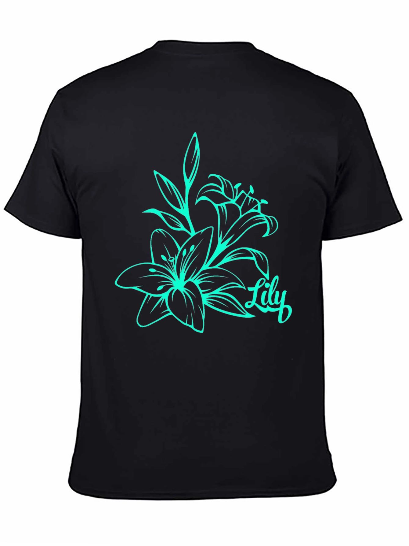 Lily Flower Graphic Print T-Shirt