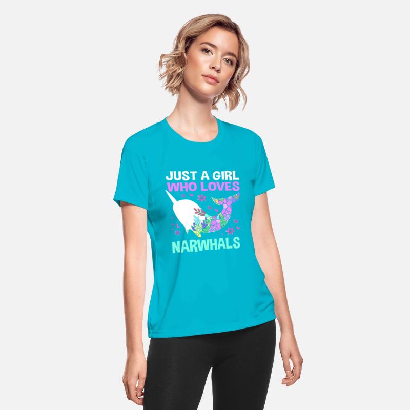 Just A Girl Who Loves Narwhals Sea Unicorn Narwhal
