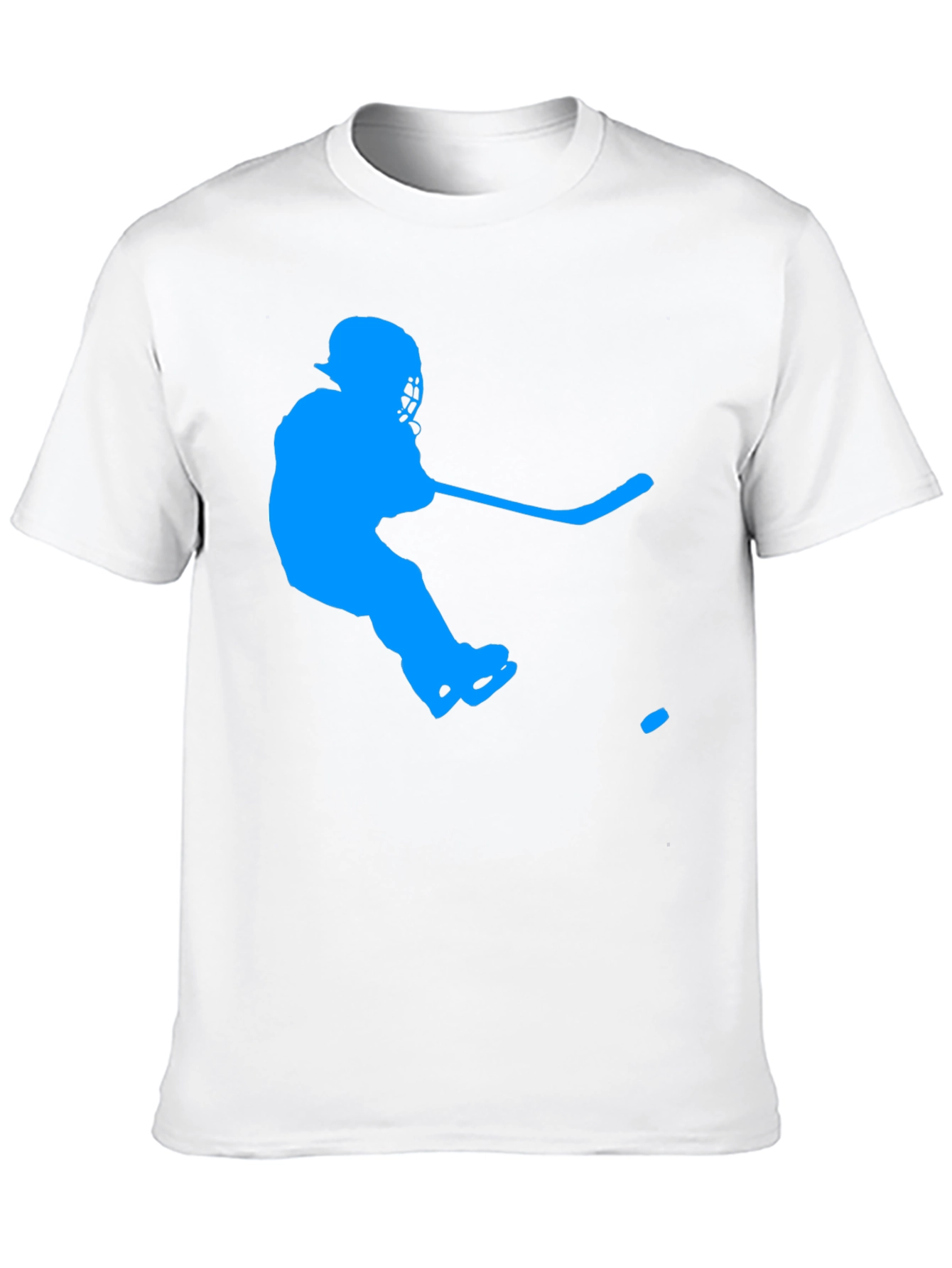 Hockey Player Graphic Tee - Sporty Casual T-Shirt