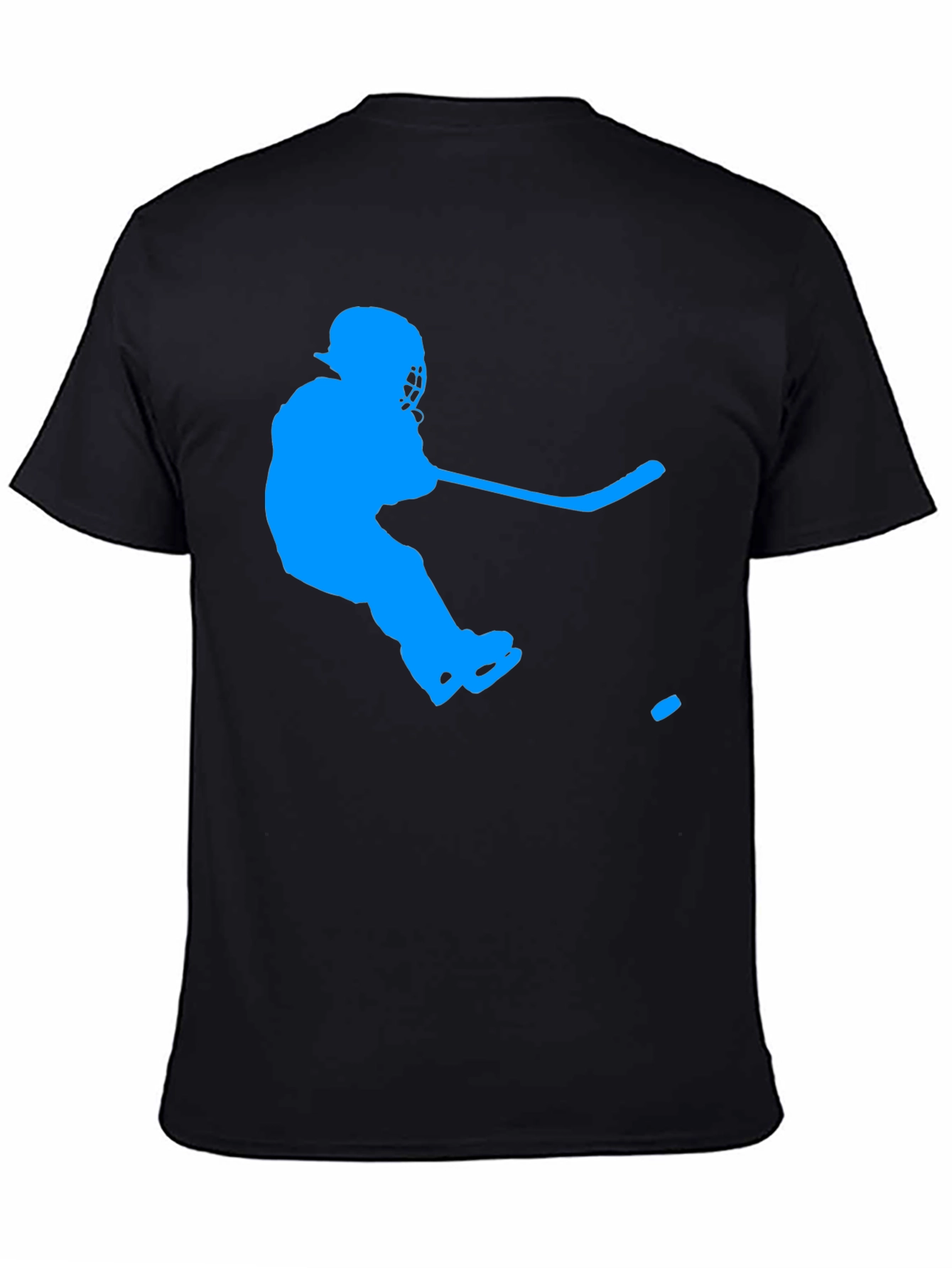 Hockey Player Graphic Tee - Sporty Casual T-Shirt