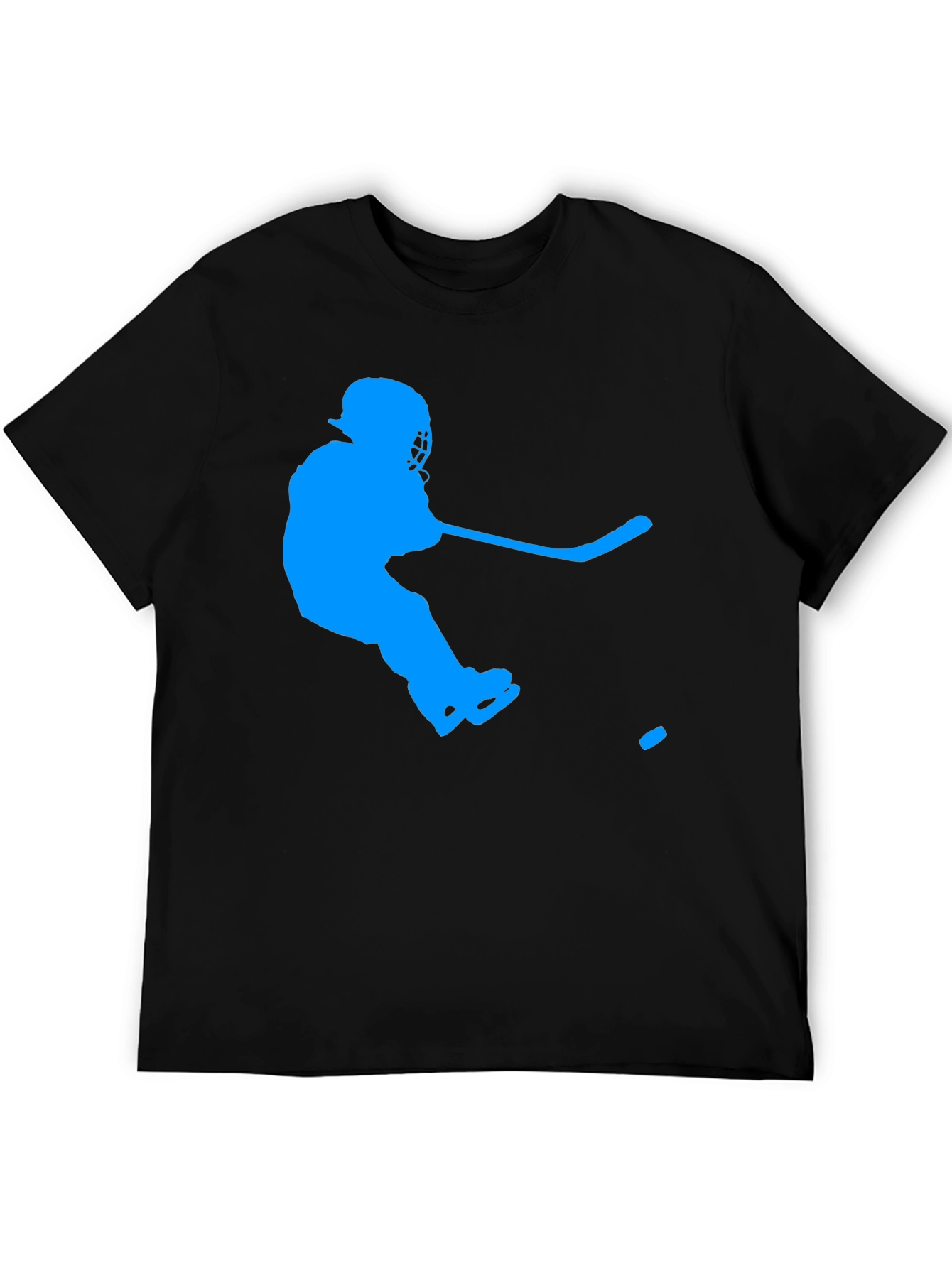 Hockey Player Graphic Tee - Sporty Casual T-Shirt