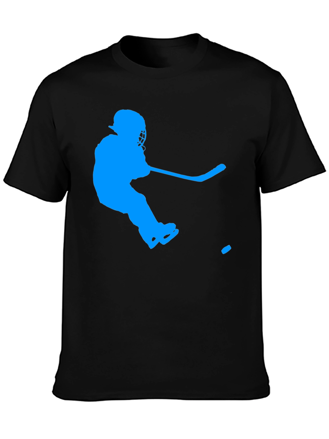 Hockey Player Graphic Tee - Sporty Casual T-Shirt
